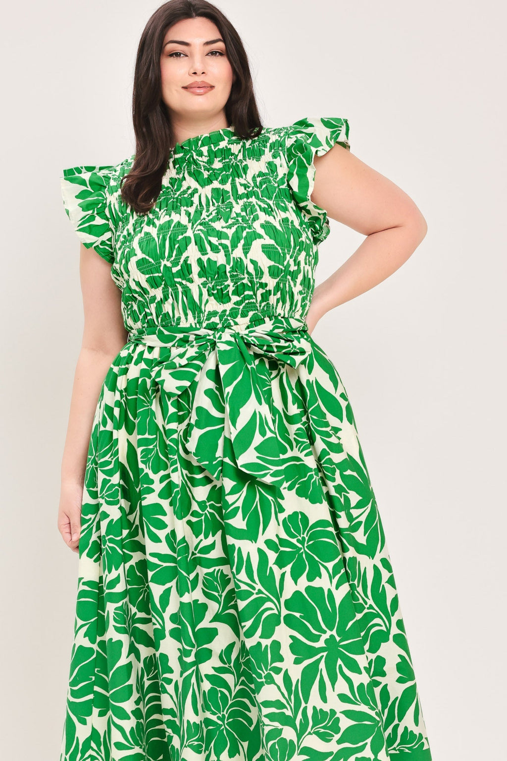 BLOOM ENERGY WOVEN MIDI DRESS Flying Tomato