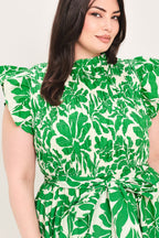 BLOOM ENERGY WOVEN MIDI DRESS Flying Tomato