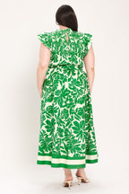 BLOOM ENERGY WOVEN MIDI DRESS Flying Tomato