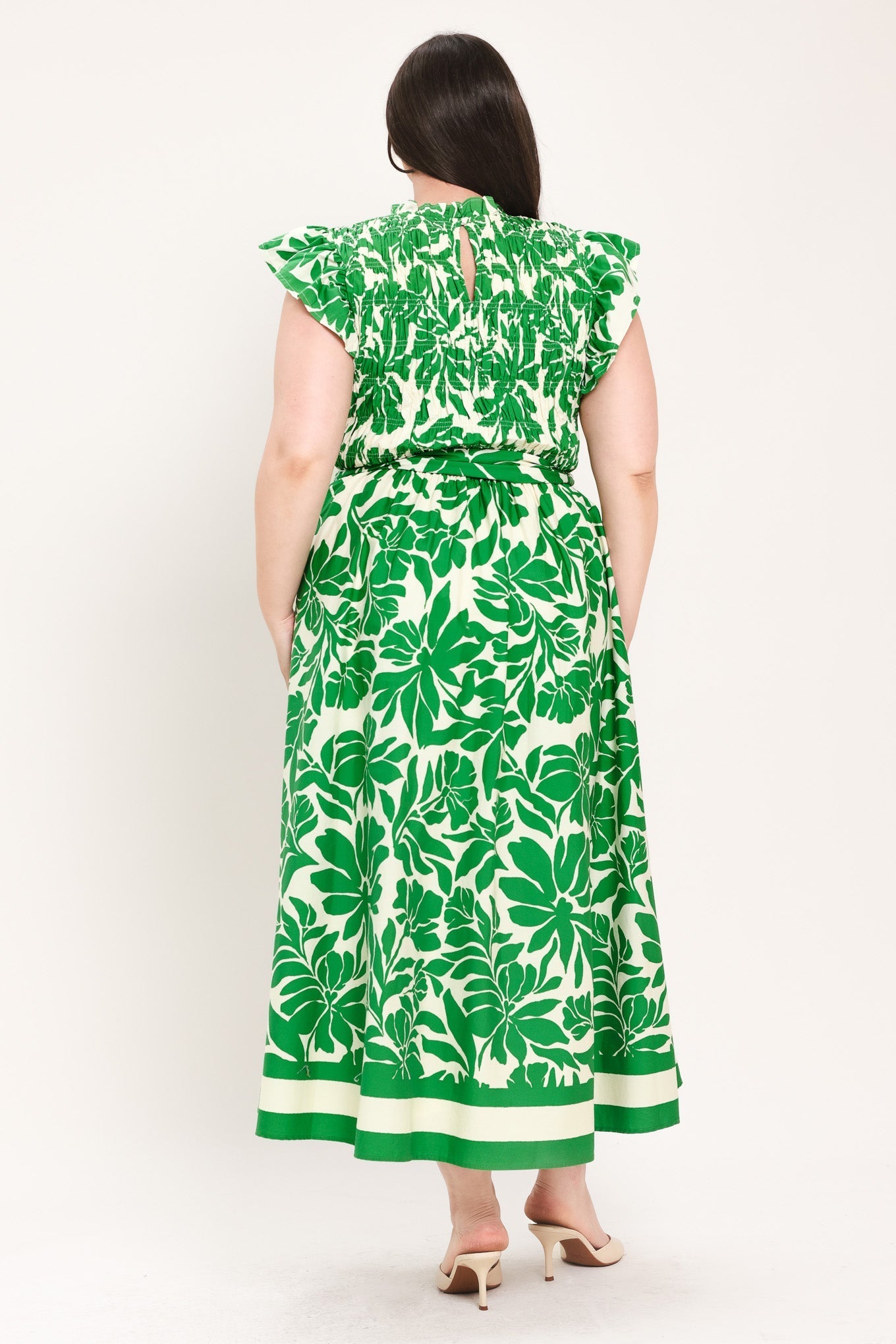 BLOOM ENERGY WOVEN MIDI DRESS Flying Tomato