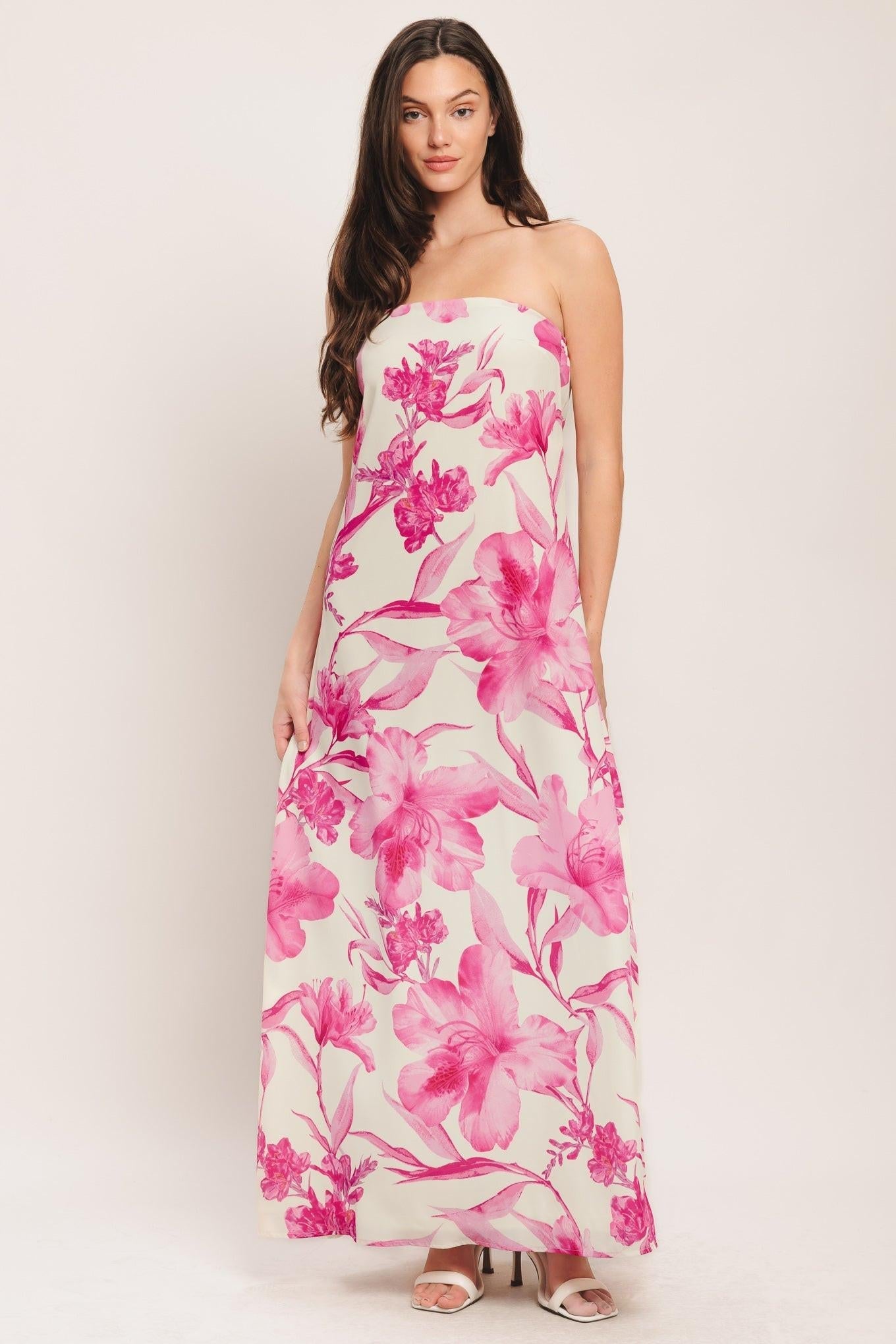 SOFT ROSE ESCAPE WOVEN ANKLE DRESS Flying Tomato