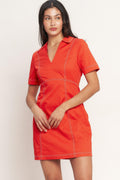 BOLD AND BEAUTIFUL WOVEN MINI DRESS Flying Tomato