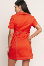 BOLD AND BEAUTIFUL WOVEN MINI DRESS Flying Tomato