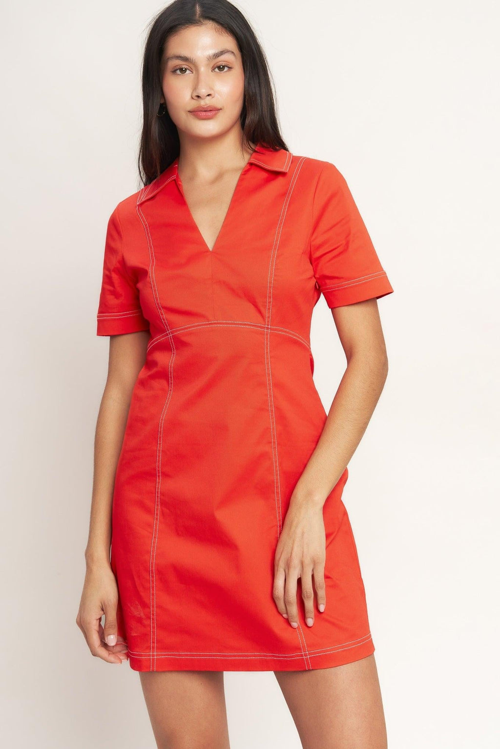 BOLD AND BEAUTIFUL WOVEN MINI DRESS Flying Tomato