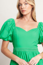 SWEET VERDANT WOVEN MAXI DRESS Flying Tomato