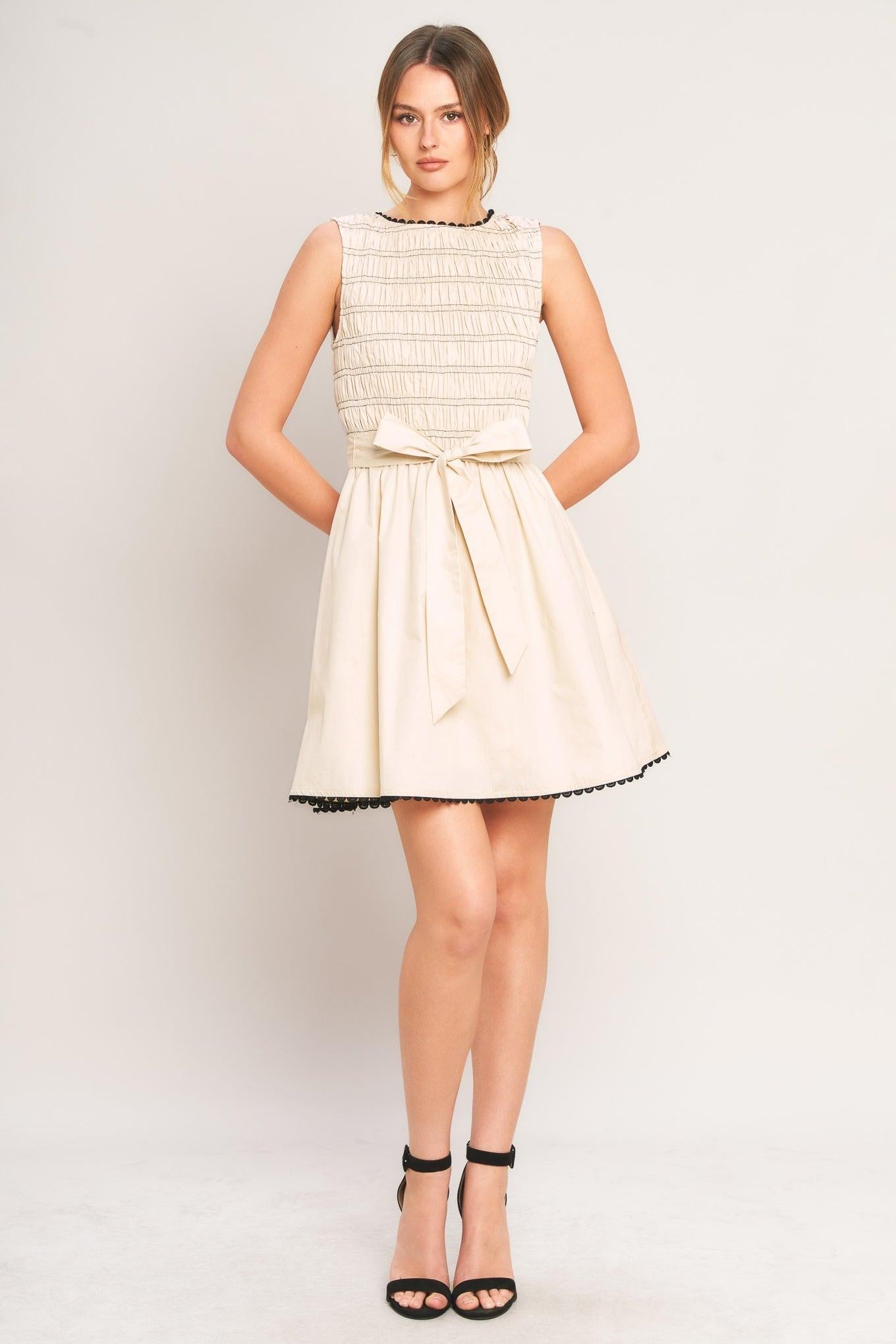 LOVELY ESCAPE WOVEN MINI DRESS Flying Tomato