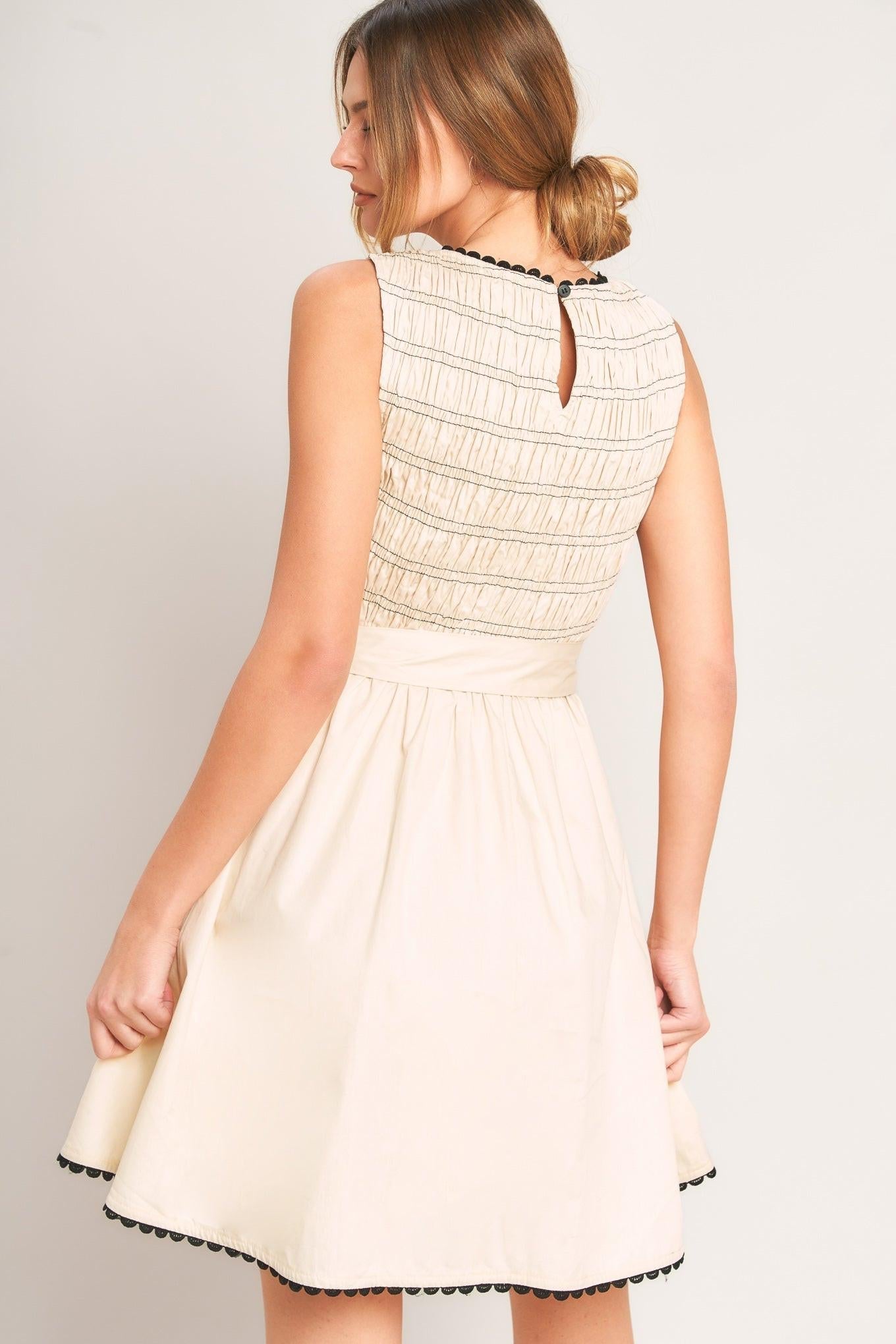 LOVELY ESCAPE WOVEN MINI DRESS Flying Tomato
