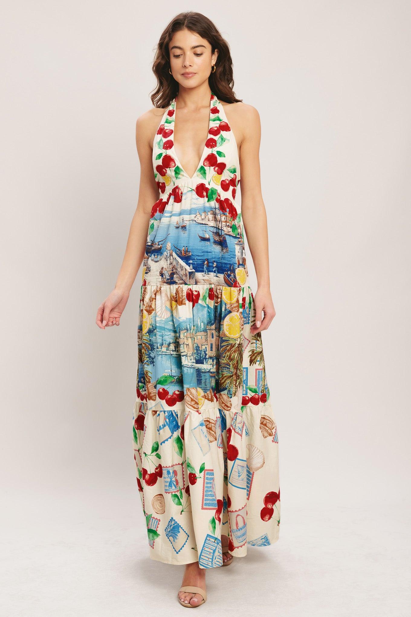 [PREORDER] ITALIAN RIVIERA DREAM WOVEN MAXI DRESS Flying Tomato