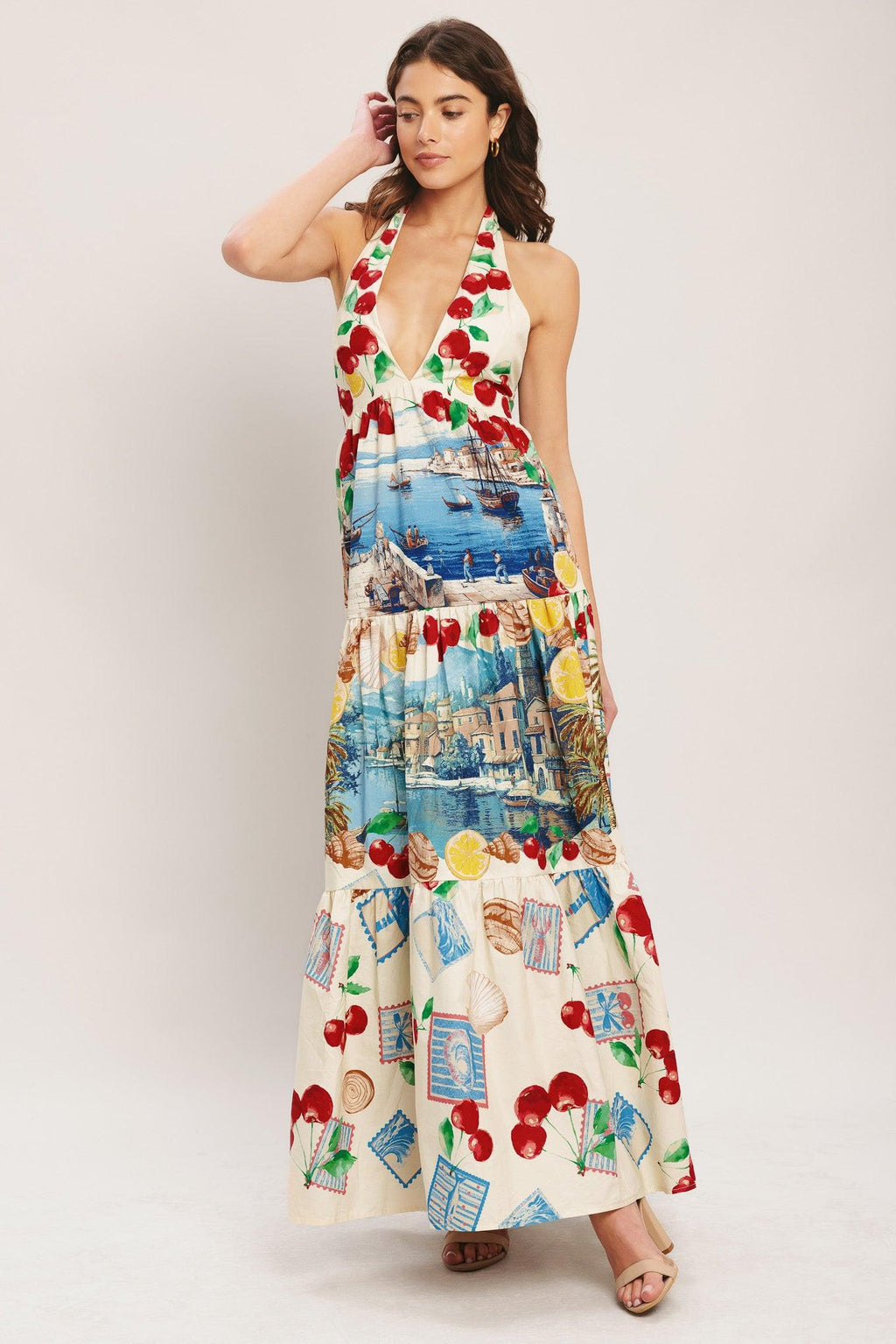 [PREORDER] ITALIAN RIVIERA DREAM WOVEN MAXI DRESS Flying Tomato