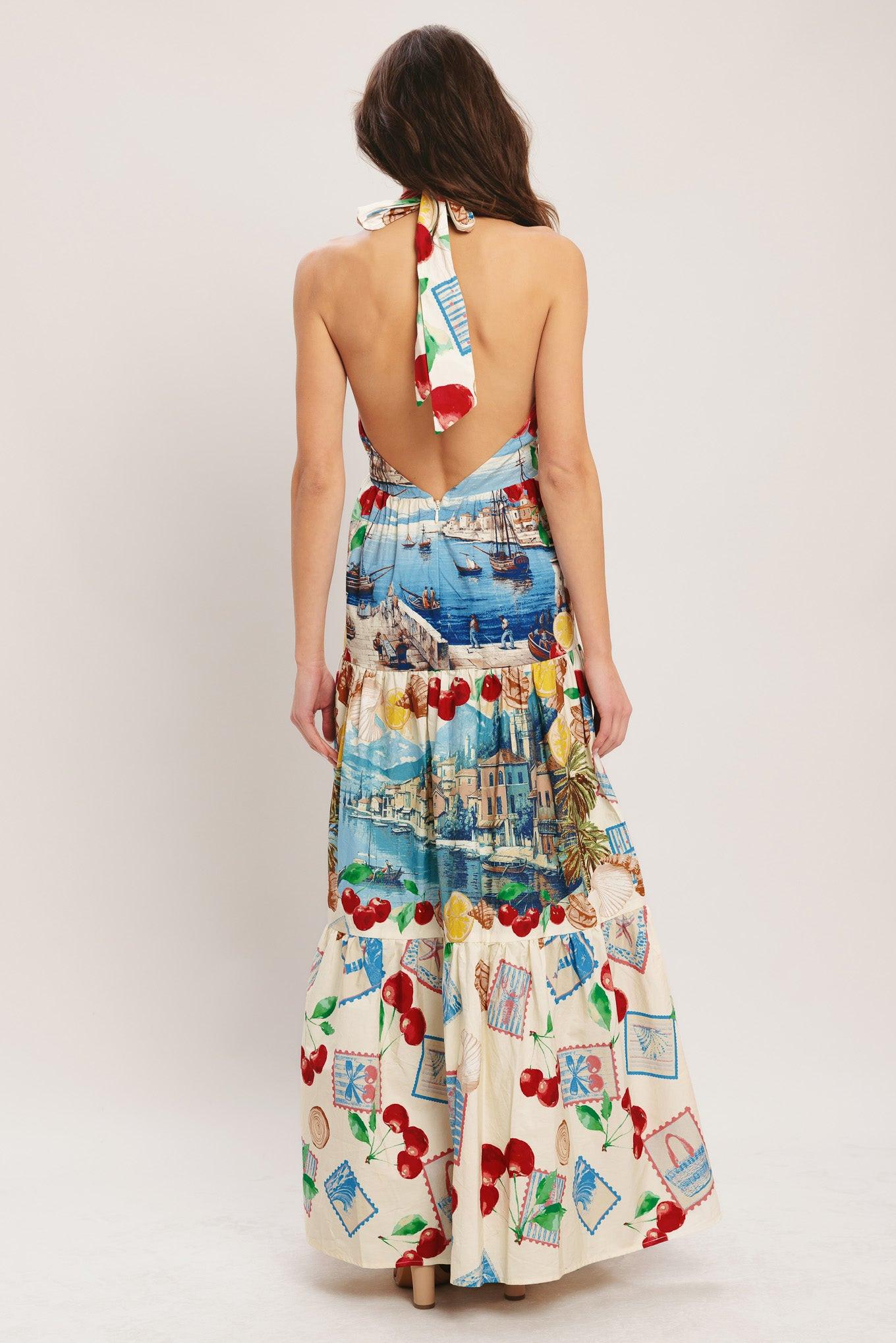 [PREORDER] ITALIAN RIVIERA DREAM WOVEN MAXI DRESS Flying Tomato