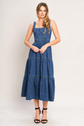 EVERYDAY ROMANCE DENIM MIDI DRESS Flying Tomato