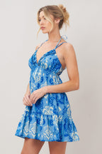 IBIZA WAVE WOVEN MINI DRESS Flying Tomato