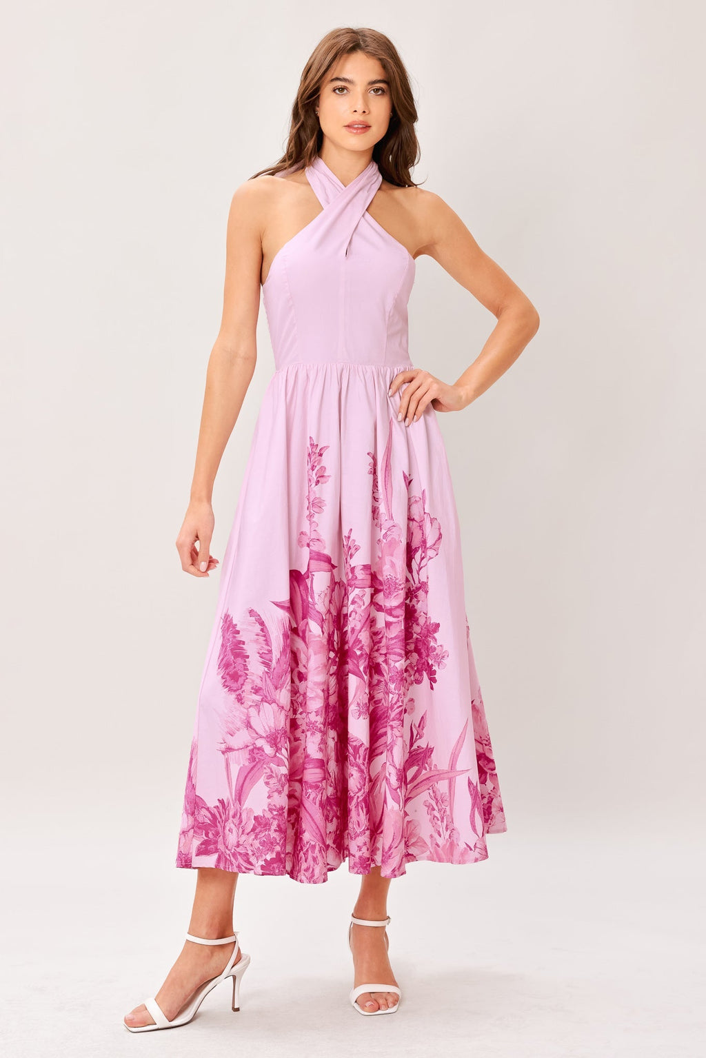 ROSELIGHT DREAM WOVEN MIDI DRESS Flying Tomato