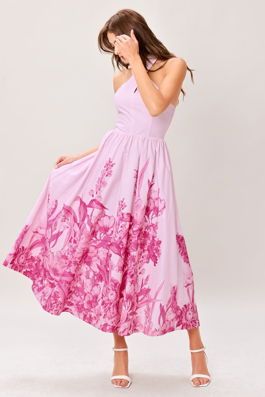 ROSELIGHT DREAM WOVEN MIDI DRESS Flying Tomato