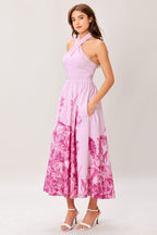 ROSELIGHT DREAM WOVEN MIDI DRESS Flying Tomato
