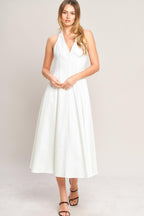 SERENE MOMENT WOVEN MIDI DRESS Flying Tomato