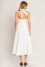SERENE MOMENT WOVEN MIDI DRESS Flying Tomato