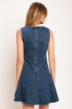 DAY TO NIGHT DENIM MINI DRESS Flying Tomato