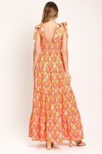 SUNKISS FLORAL WOVEN MAXI DRESS Flying Tomato
