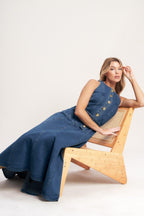 SUNDAY STROLL DENIM MIDI DRESS Flying Tomato