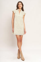 EFFORTLESSLY ROMANTIC WOVEN MINI DRESS Flying Tomato