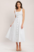 SEASIDE BRUNCH WOVEN MIDI DRESS Flying Tomato