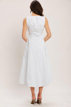 SEASIDE BRUNCH WOVEN MIDI DRESS Flying Tomato