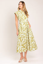 SOFT ZEBRA WOVEN MIDI SHIRT DRESS Flying Tomato