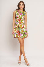 SUMMER LOVE FLORA WOVEN MINI DRESS Flying Tomato