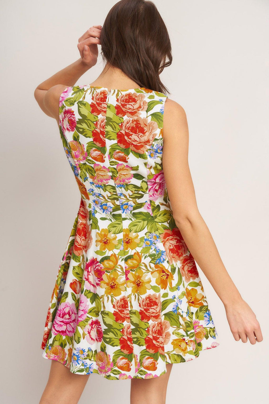 SUMMER LOVE FLORA WOVEN MINI DRESS Flying Tomato