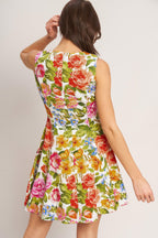 SUMMER LOVE FLORA WOVEN MINI DRESS Flying Tomato