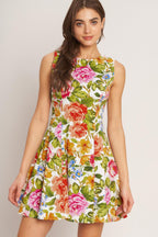 SUMMER LOVE FLORA WOVEN MINI DRESS Flying Tomato