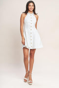 ALWAYS ADORABLE WOVEN MINI DRESS Flying Tomato