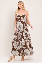 DESERT BLOOM WOVEN MAXI DRESS Flying Tomato
