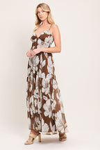 DESERT BLOOM WOVEN MAXI DRESS Flying Tomato