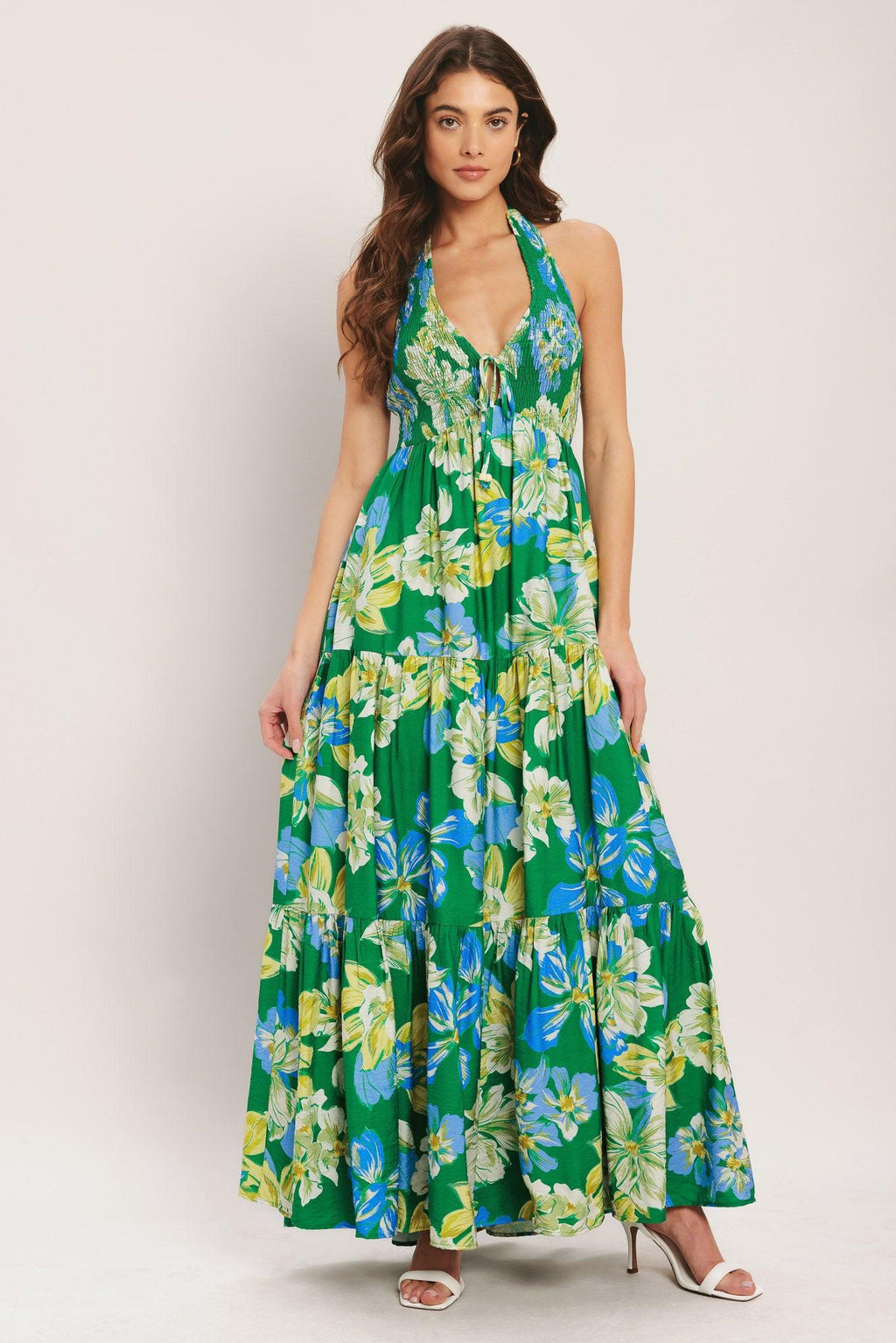 PALM SHORE BLOOM WOVEN MAXI DRESS Flying Tomato