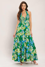 PALM SHORE BLOOM WOVEN MAXI DRESS Flying Tomato