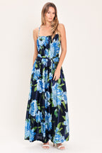 ELEGANT BLOSSOM WOVEN MAXI DRESS Flying Tomato