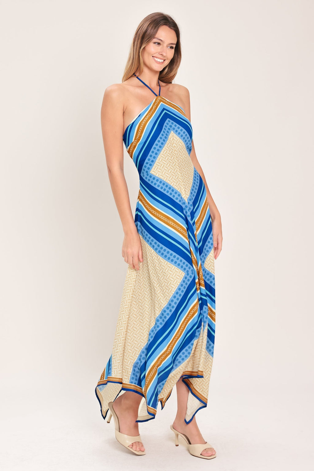 PARADISE CODE WOVEN MIDI DRESS Flying Tomato