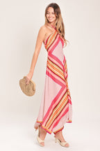 PARADISE CODE WOVEN MIDI DRESS Flying Tomato