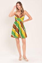 SUMMER NIGHTS WOVEN MINI DRESS Flying Tomato
