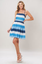 SHORELINE SWEET WOVEN EYELET MINI DRESS Flying Tomato