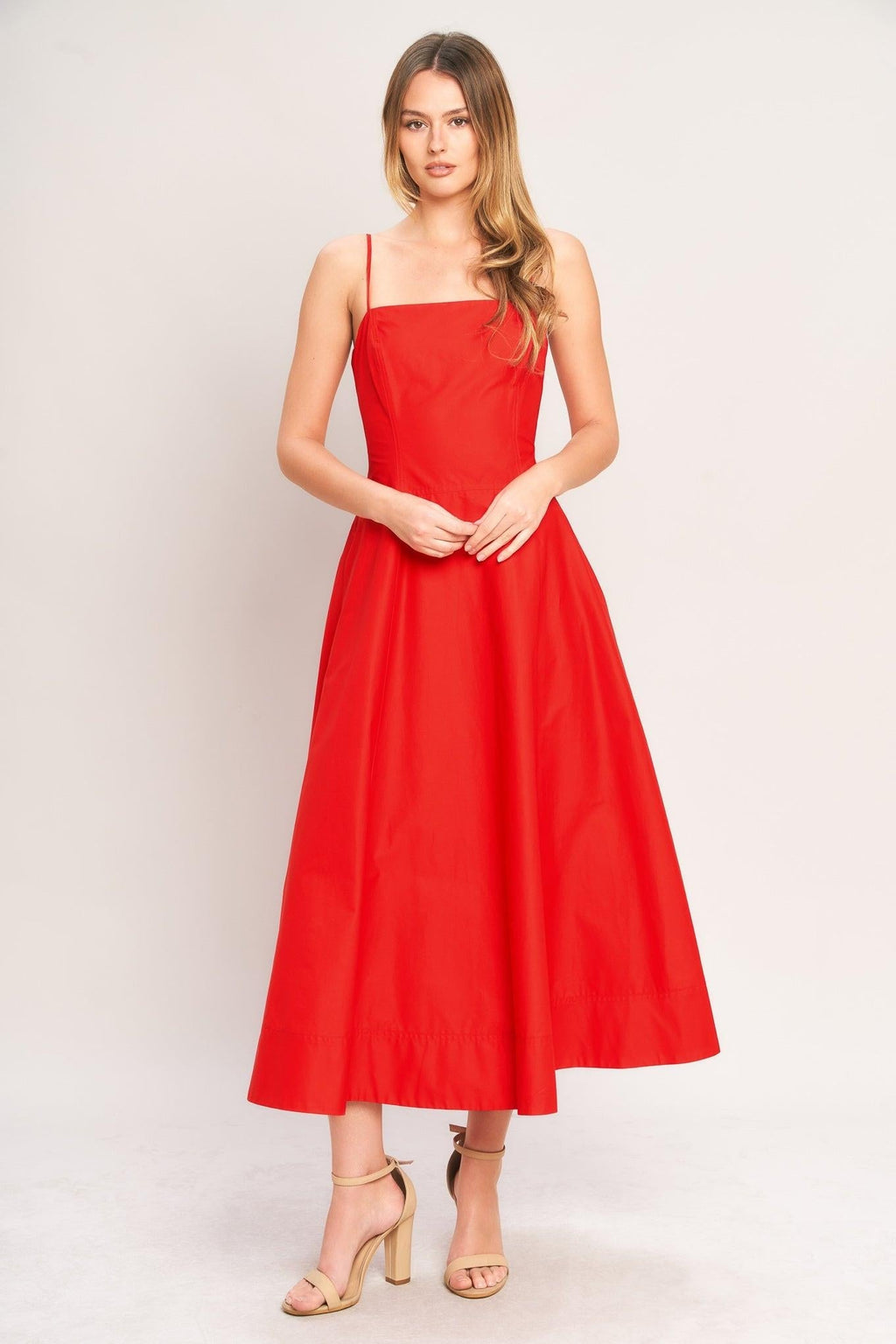 SUMMER CITY WOVEN MIDI DRESS Flying Tomato
