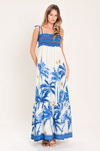 PALM ESCAPE WOVEN MAXI DRESS Flying Tomato
