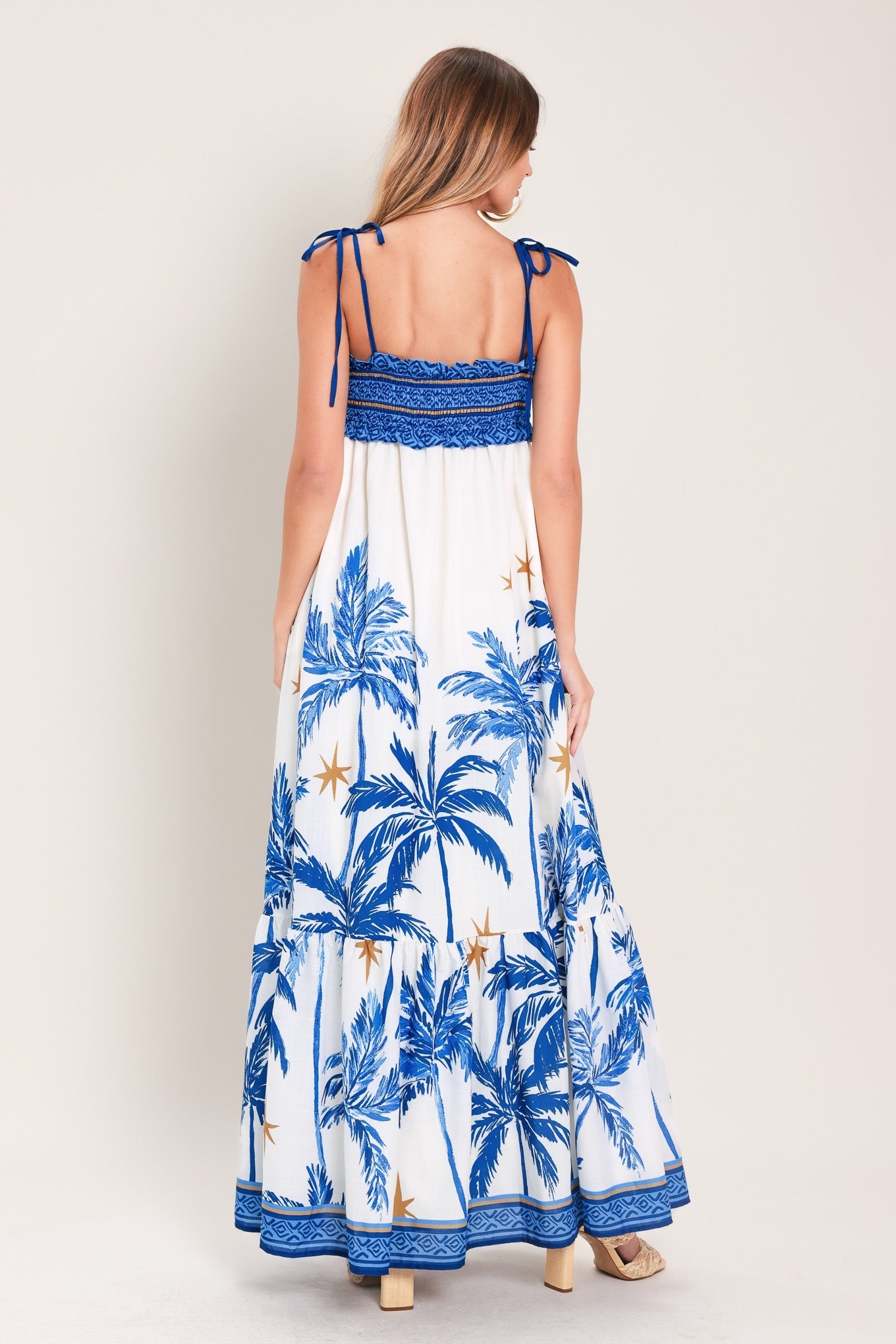 PALM ESCAPE WOVEN MAXI DRESS Flying Tomato