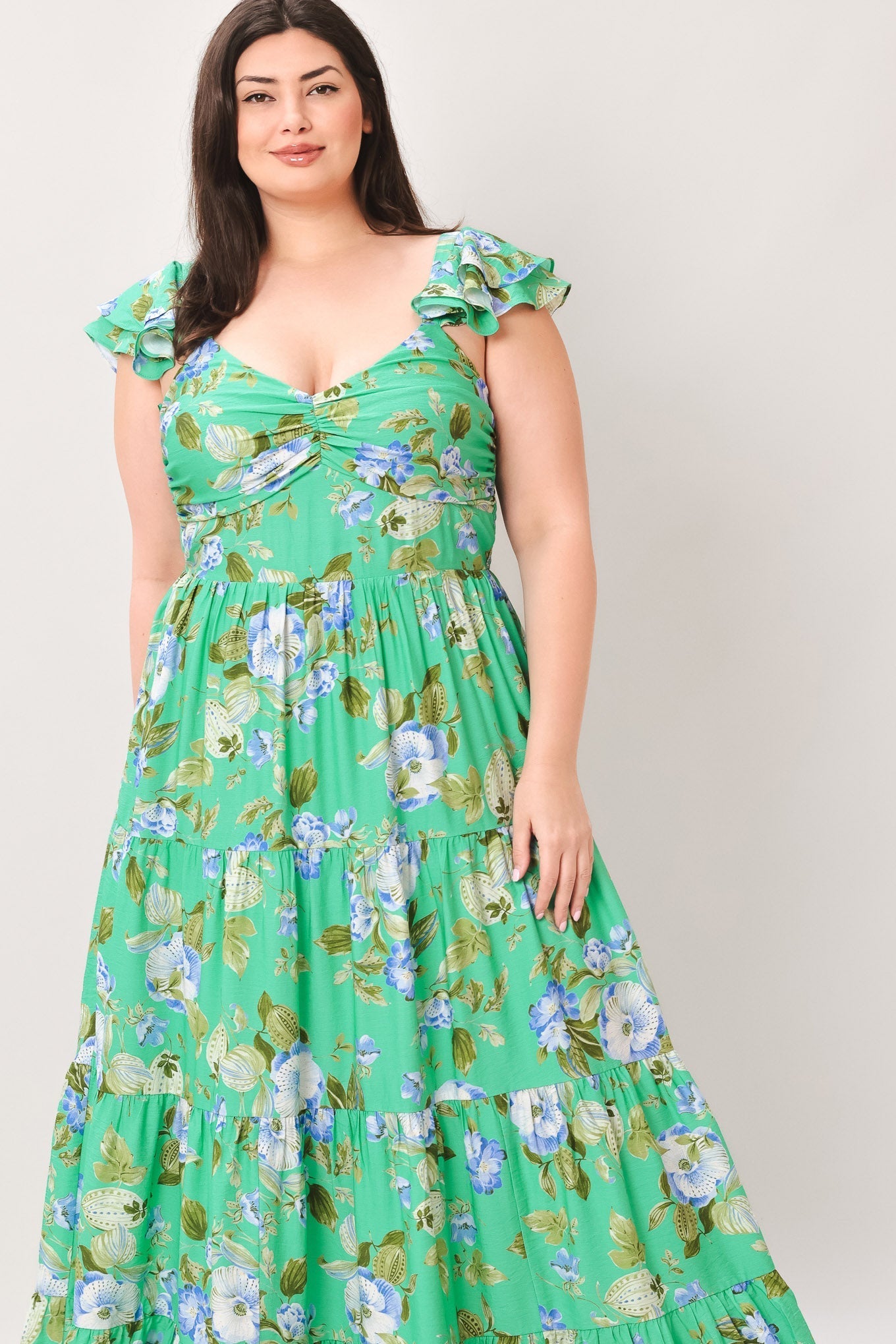 FRESH BLOSSOM WOVEN MAXI DRESS Flying Tomato