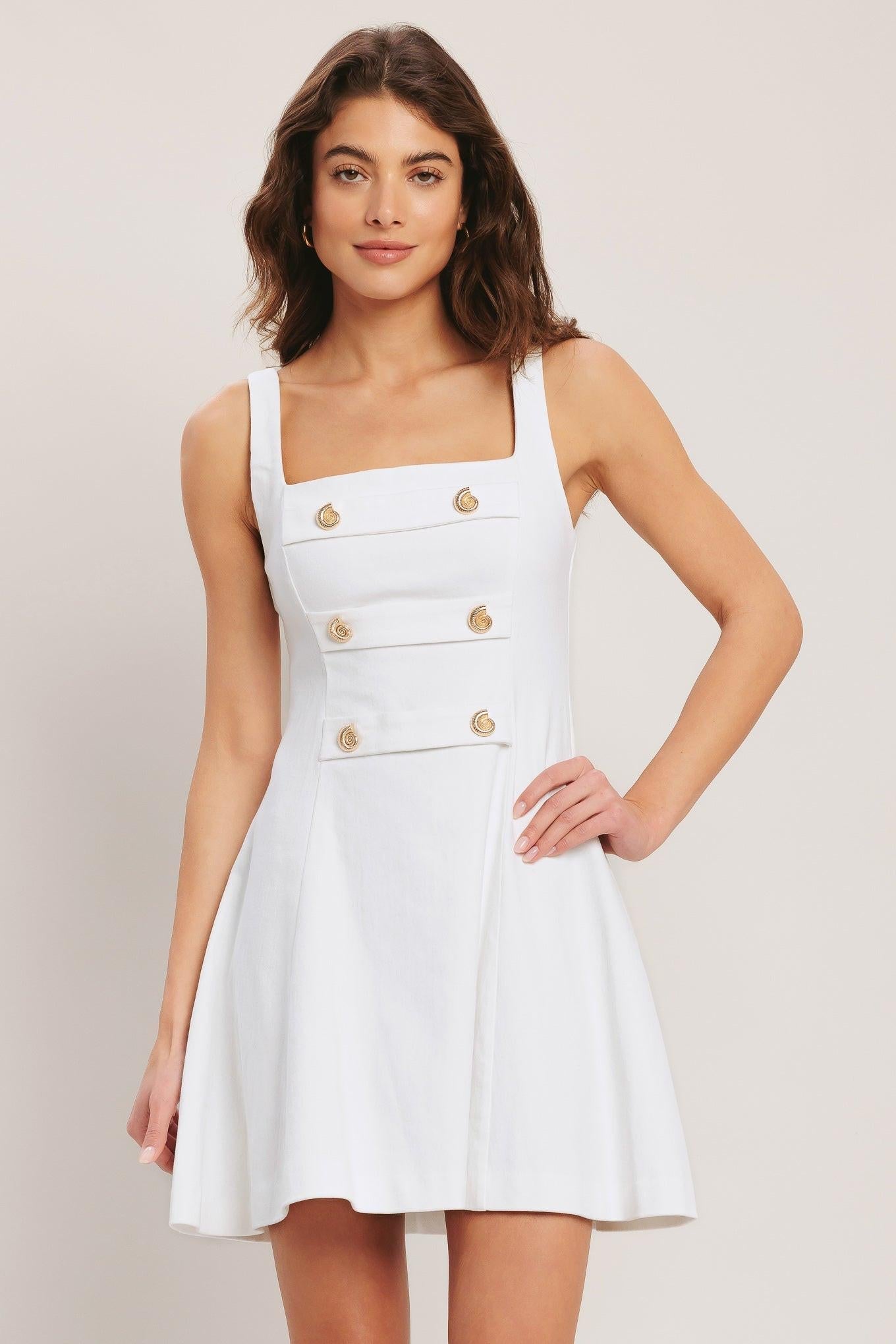 COASTAL CHIC WOVEN MINI DRESS Flying Tomato