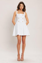 COASTAL CHIC WOVEN MINI DRESS Flying Tomato