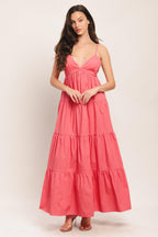 SWEET ALLURE WOVEN ANKLE DRESS Flying Tomato