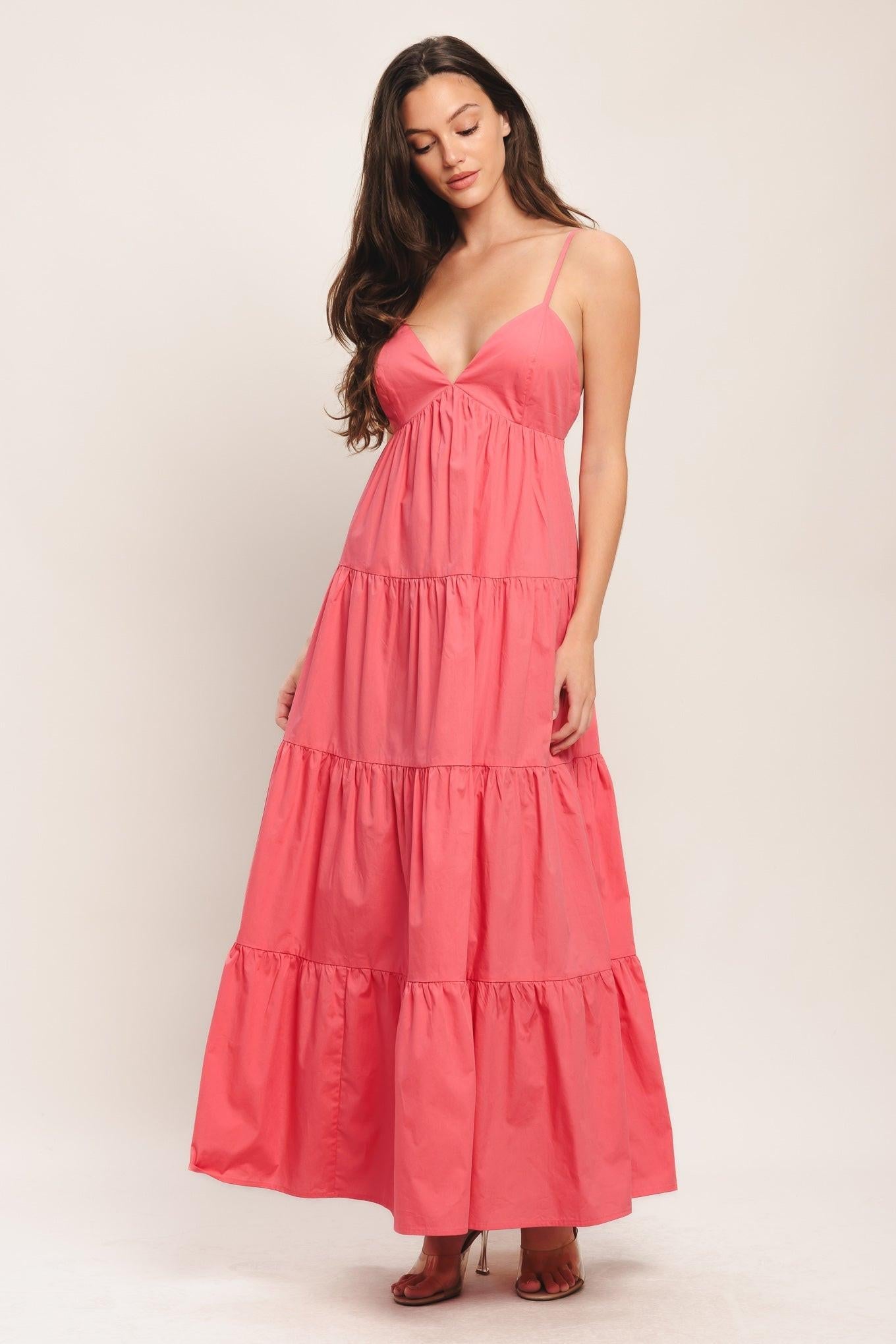 SWEET ALLURE WOVEN ANKLE DRESS Flying Tomato
